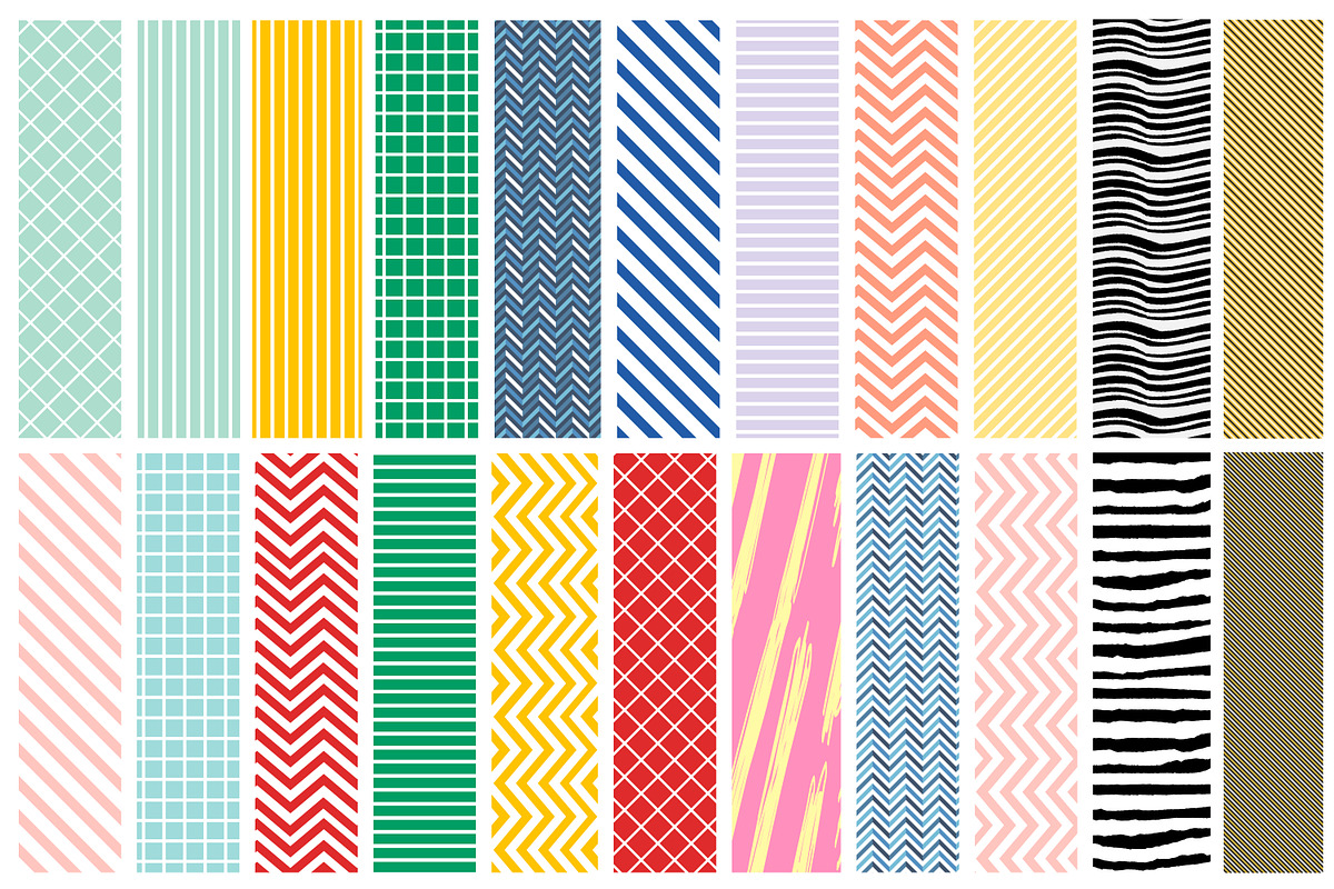 Strip Seamless Pattern Set, a Pattern Graphic by Digital Studio (Photo 3 of 11)