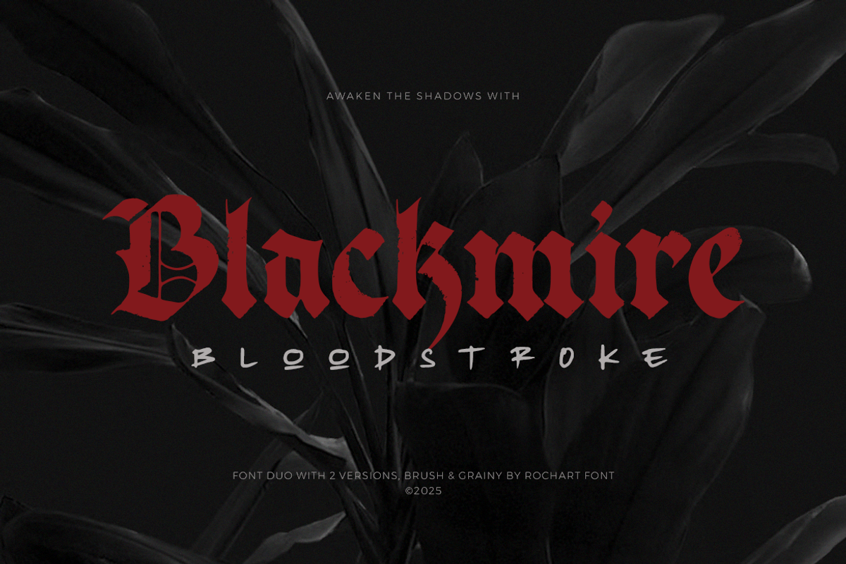 Blackmire-Dark Gothic Blackletter, a Blackletter Font by Rochart (Photo 1 of 12)