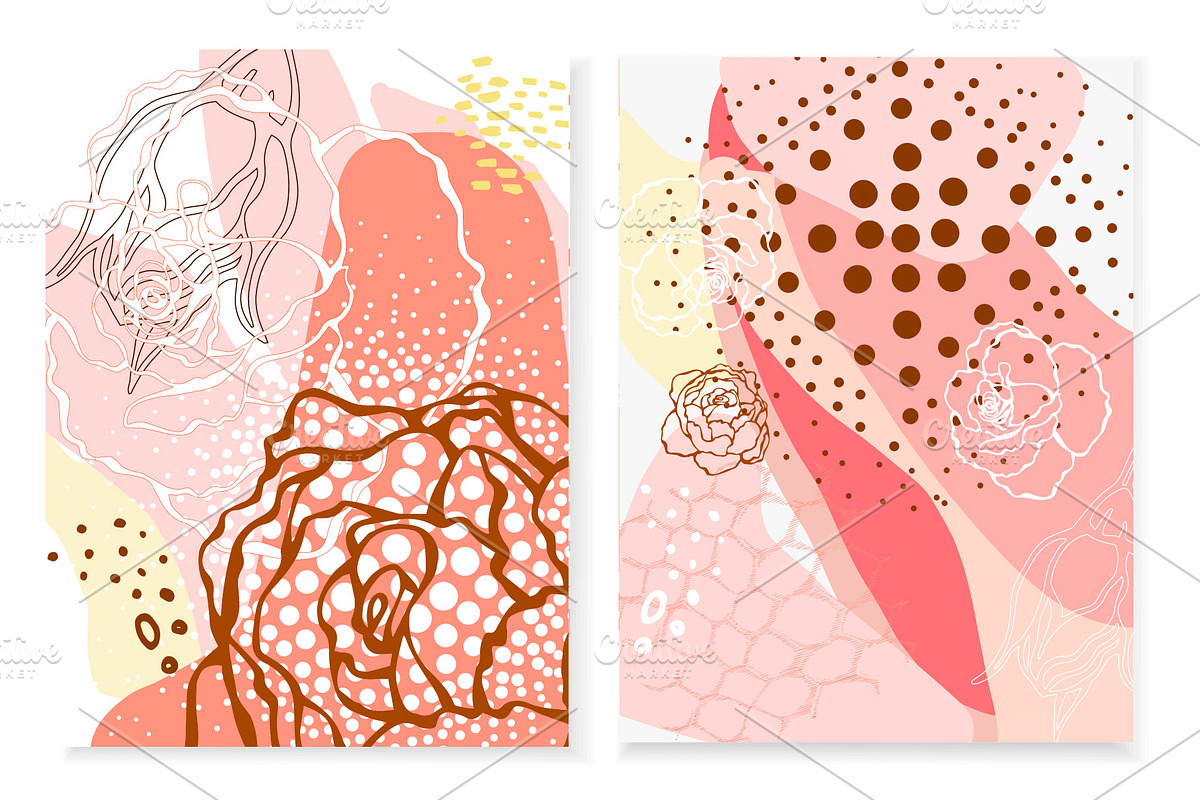 Abstract Floral backgrounds preview 2