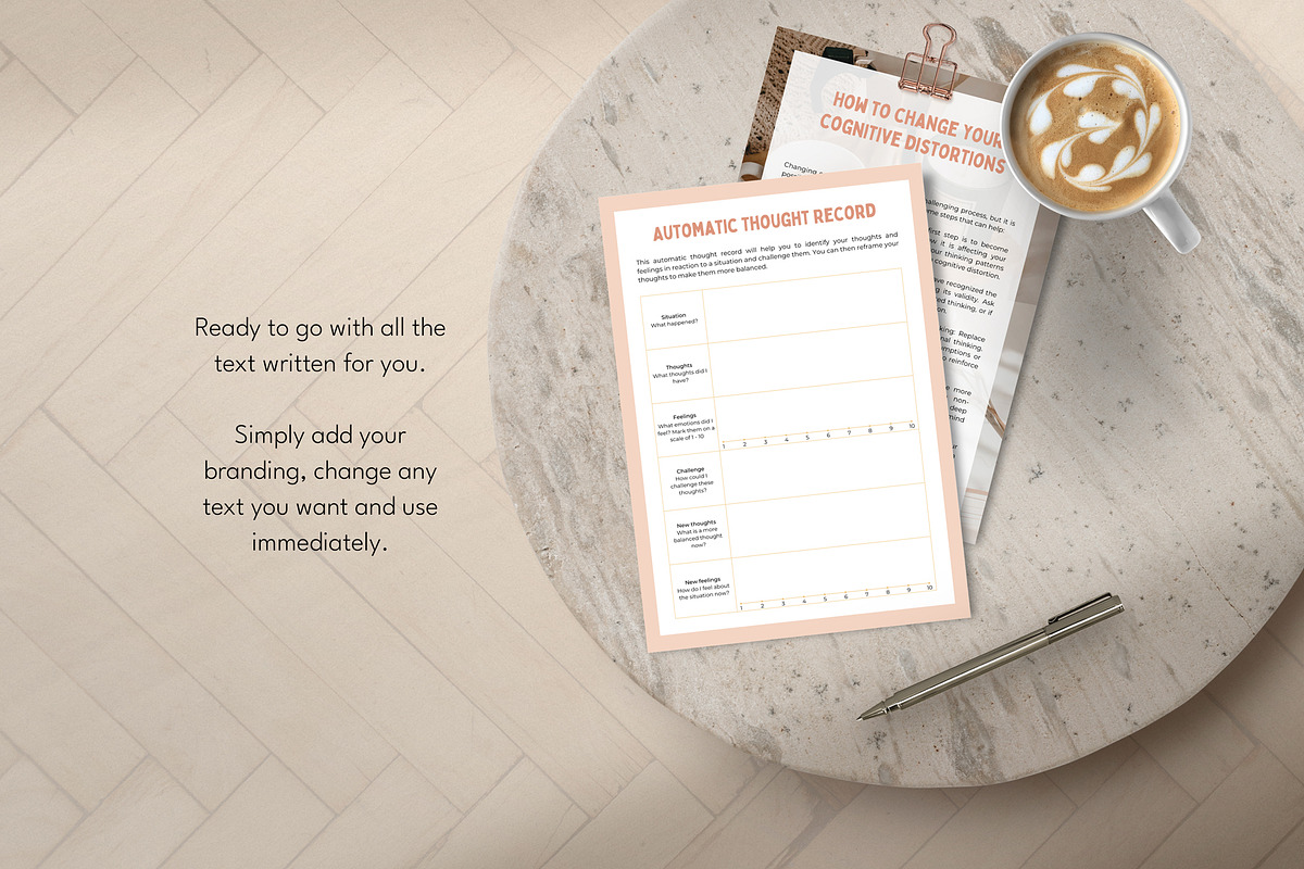 Cognitive Distortion Canva Templates, a Templates & Theme by Miri Campbell (Photo 5 of 10)