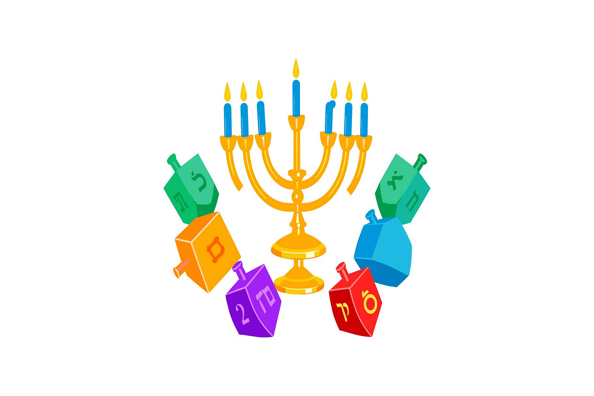 Festive Kwanzaa & Hanukkah Icon Set, an Object Graphic by yasushie (Photo 5 of 16)