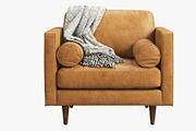 Briar Leather Chair brown and black, a Furniture 3D Model by 3dmitruk (Thumbnail 2 of 24)