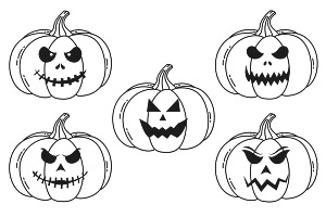 Halloween Pumpkin Set 3