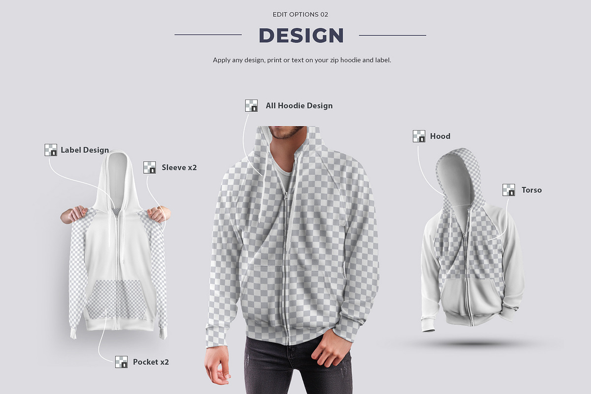 24 Zip Hoodie Mockup (Collection #5), a Hoody Mockup by Grow Design Craft Studio (Photo 5 of 7)