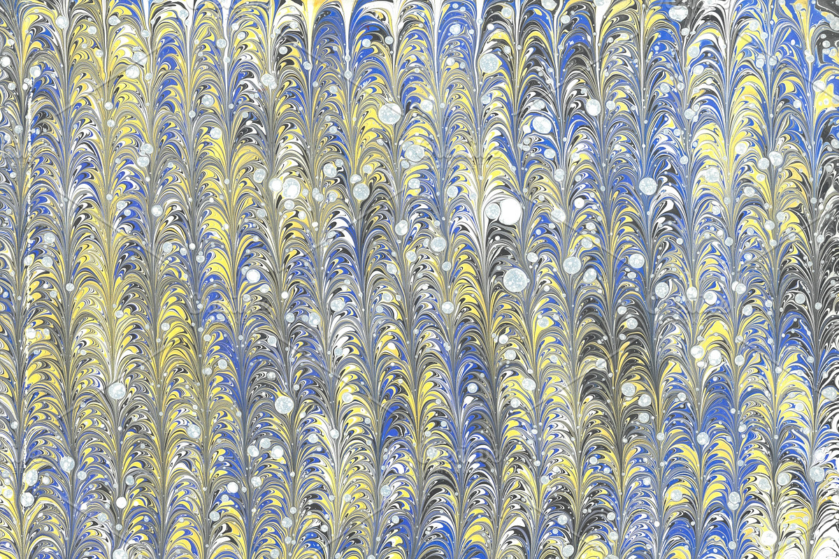 3 Hand Marbled Paper Neon Sunbeam, a Texture Graphic by Marblingdom (Photo 4 of 5)