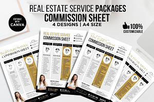Real Estate Commission Template, a Flyer Template by CreativeVinesStore