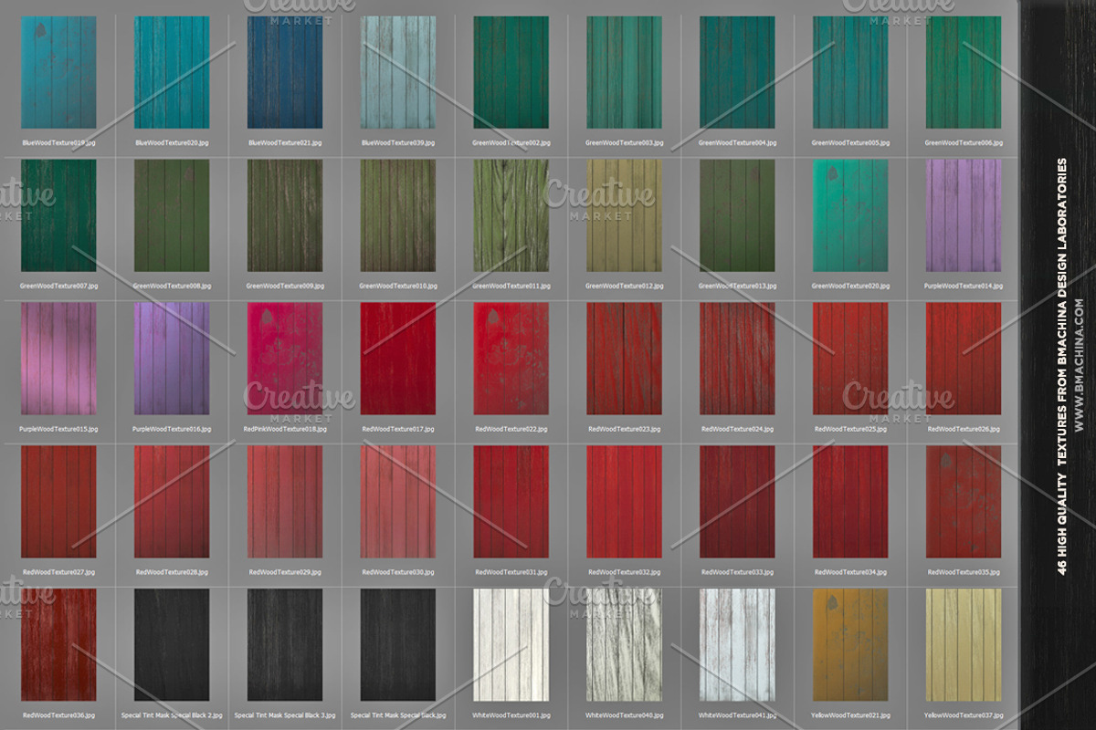 Painted Wood Textures preview 5