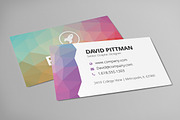 Polygon Business Card Template, a Business Card Template by Creativenauts (Thumbnail 2 of 4)