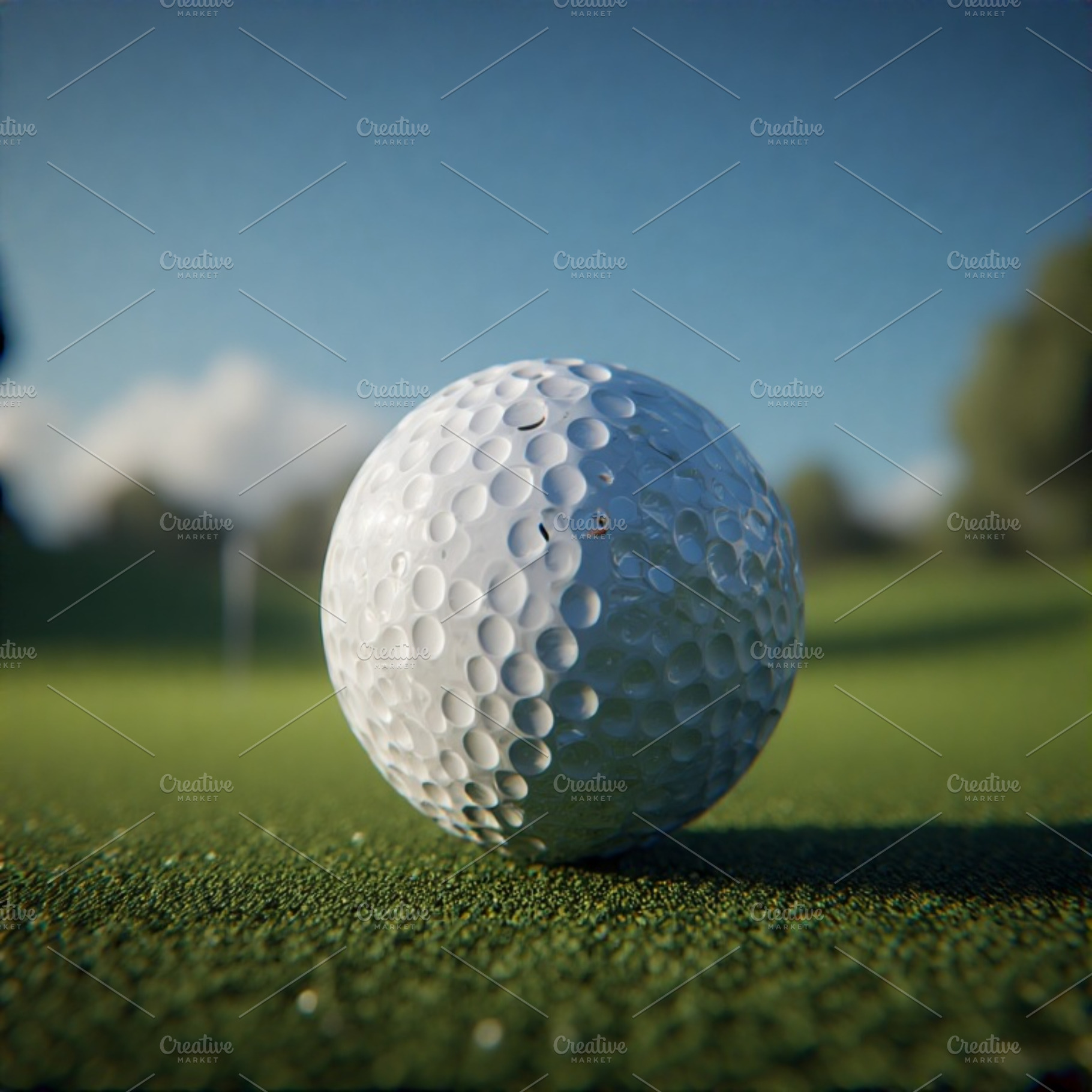 Golf ball stock image, a Photo by ComfortQ