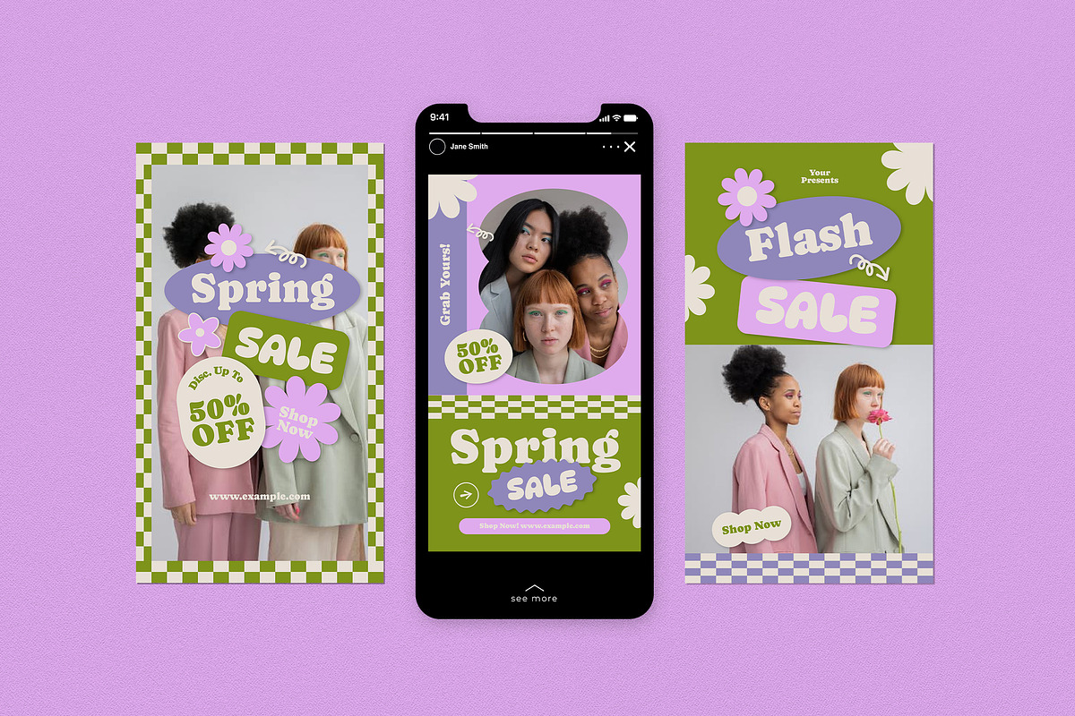Playful Cute Modern Spring Instagram, a Social Media Template by graphicook (Photo 5 of 6)