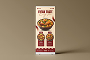 Roll-Up Banner for Food Promotion, a Poster Template by vectorlnk (Thumbnail 1 of 4)