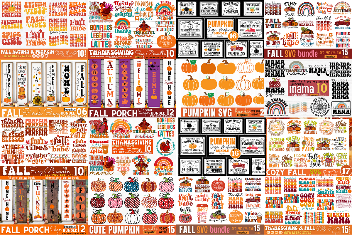 Fall SVG Bundle, Autumn SVG Bundle, an Object Graphic by Design's Dark (Photo 2 of 16)