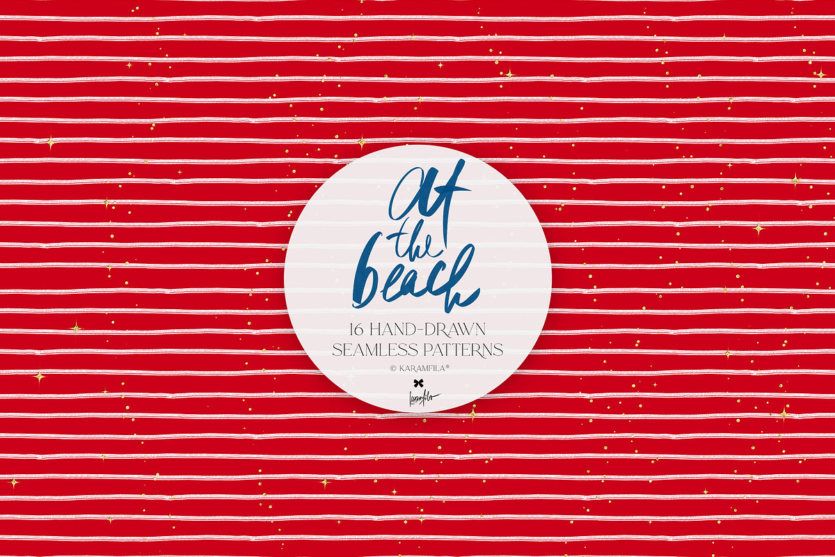 Vintage Beach Nautical Patterns, a Pattern Graphic by KaramfilaS (Photo 18 of 19)