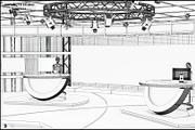 TV Studio Collection Vol 6 - 2 PCS, an Architecture 3D Model by akerStudio (Thumbnail 82 of 98)