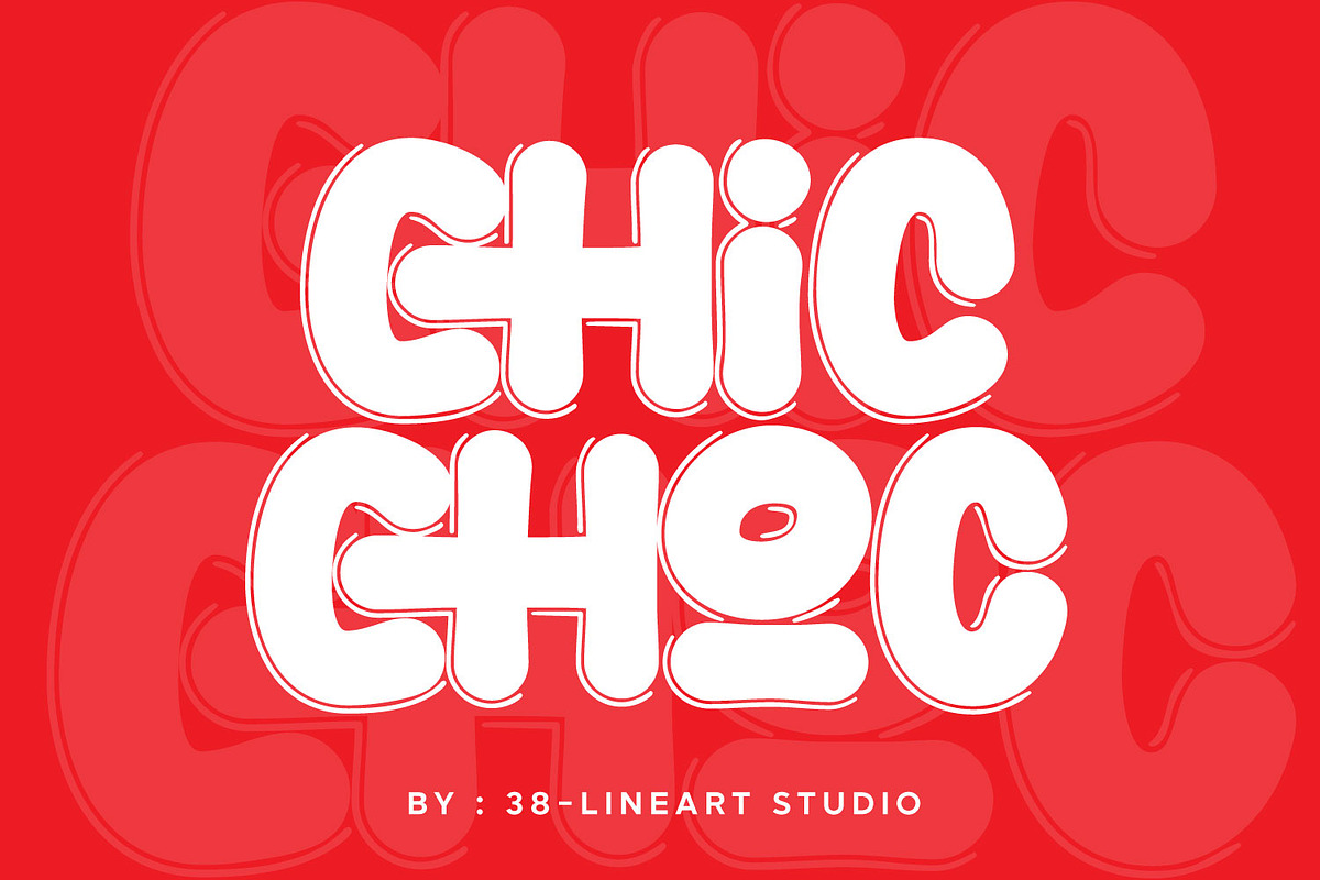 Chic Choc, a Blackletter Font by Ridha-38.lineart (Photo 1 of 12)