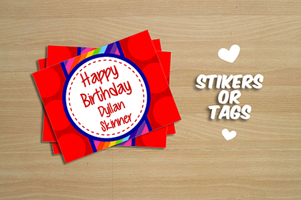 Tags or Stikers for gift, a Card Template by Pegaconleche Papercute
