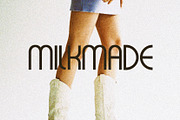 Milk Made - A Retro Font, a Sans Serif Font by Loryn Ipsum (Thumbnail 1 of 13)