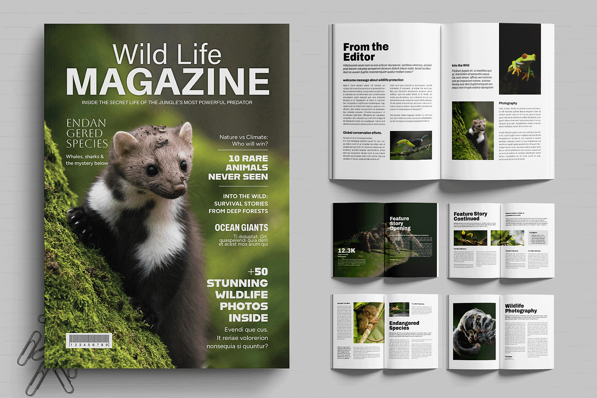 Wildlife Photography Magazine, a Magazine Template by MightyDesign (Photo 1 of 7)