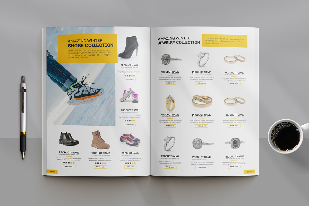 Product Catalog Template Design
