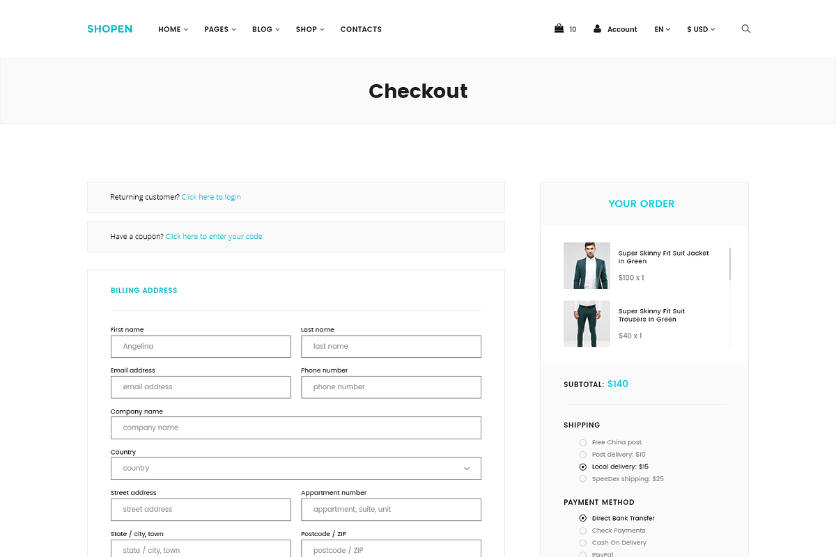 Shopen — Multipurpose PSD Template, a Templates & Theme by ScienteCraft (Photo 25 of 50)