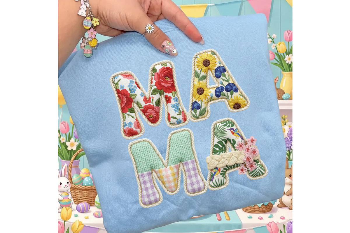 Crochet Yarn Mama Png Floral Mama Pn, an Illustration by Designking (Photo 4 of 6)