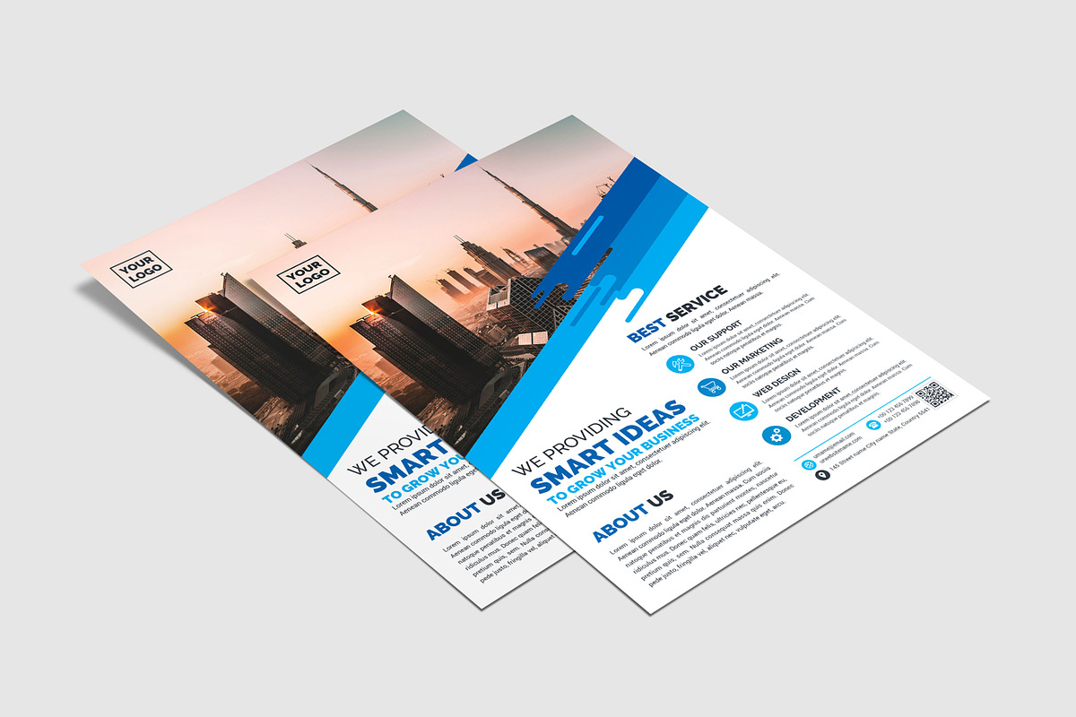 Corporate Business Flyer Template, a Flyer Template by Ultimate Template Shop (Photo 3 of 6)