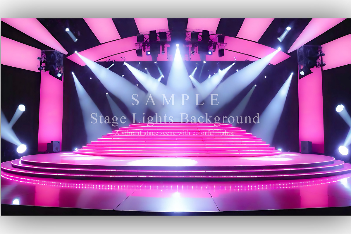 15 Stage Lights Background, a Background Graphic by NOMO DESIGN (Photo 6 of 16)