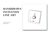 Line Art Invitation Illustration, a Decorative Illustration by Brand_Hero (Thumbnail 1 of 4)
