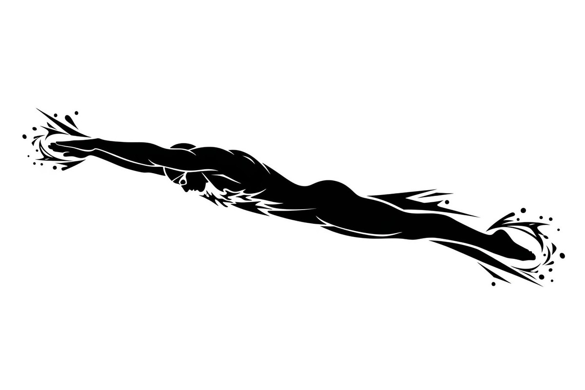 Swimming Sport Silhouette Vector Bun, an Illustration by jahid234 (Photo 11 of 51)