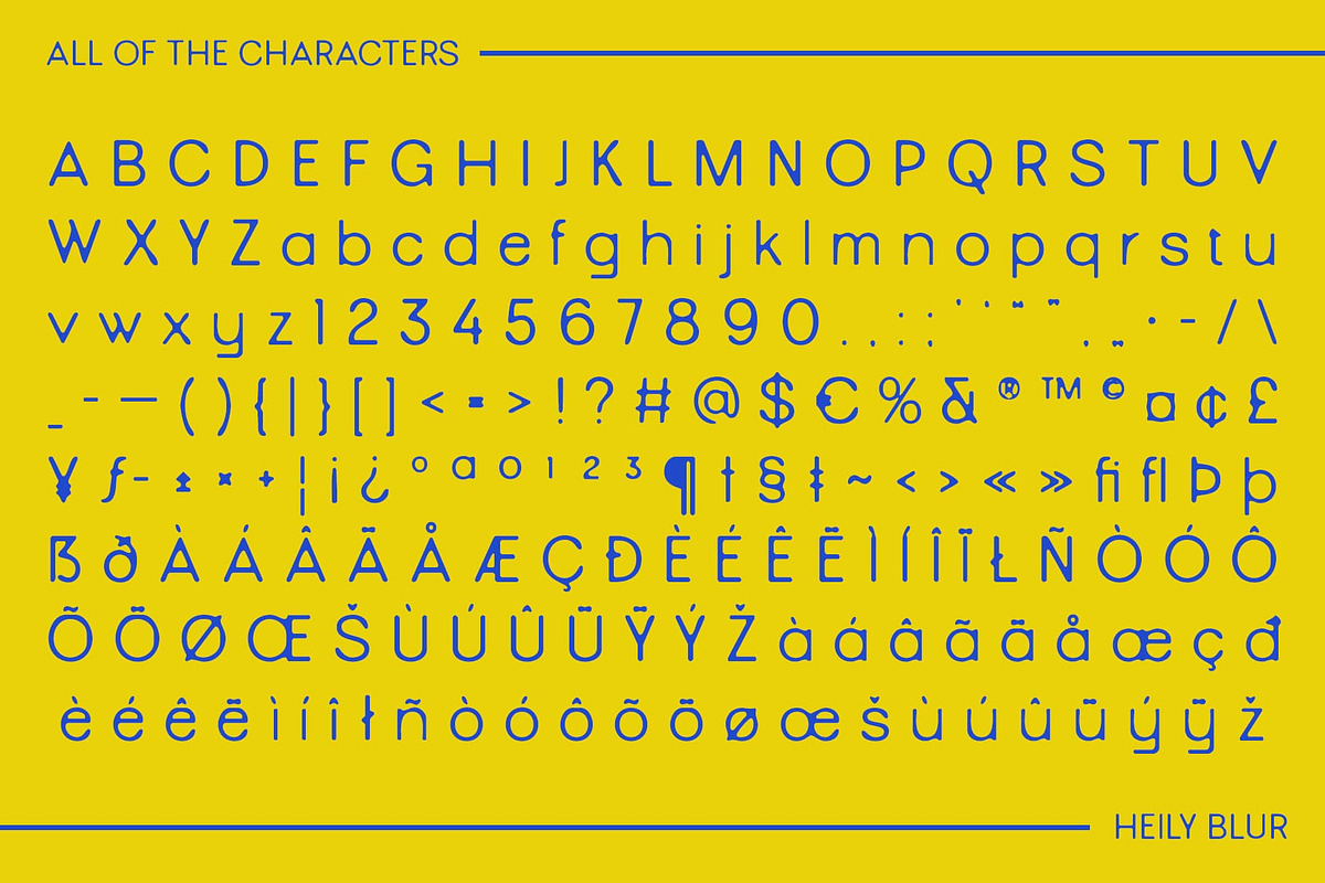 Heily Blur, a Sans Serif Font by Craft Supply Co. (Photo 8 of 8)