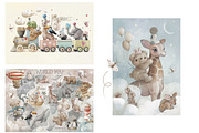 Animal ABC World map watercolor set, an Animal Illustration by TanyaSchuka (Thumbnail 5 of 22)