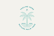 nature palm tree summer icon logo, a Branding & Logo Template by Blazybone (Thumbnail 1 of 2)