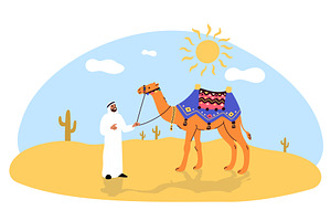 Man in light colored traditional, an Animal Illustration by Vectorbuum