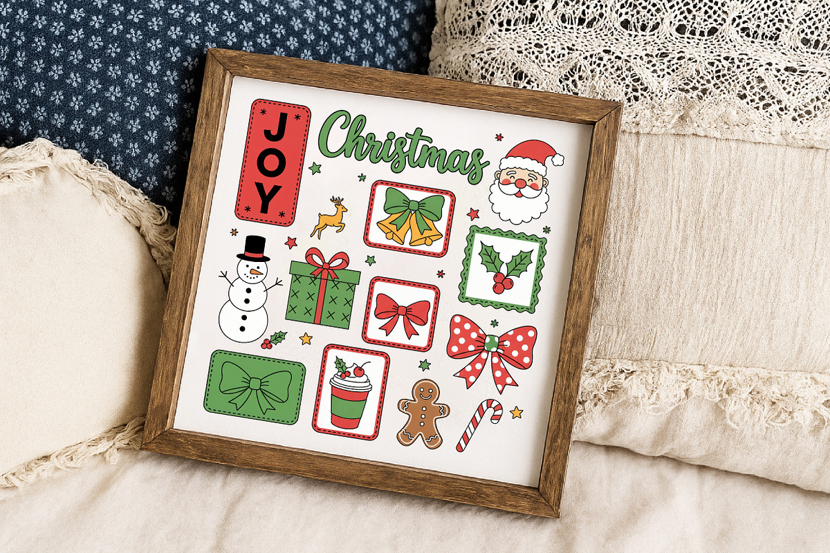 Funny Merry Christmas Frame Style PN, an Illustration by Libby Wishes (Photo 7 of 8)
