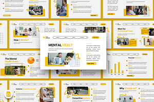 Mental Health - Google Slides, a Presentation Template by Iqsiart Studio