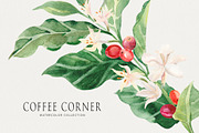 Coffee Corner watercolor, a Food Illustration by Volha Studio (Thumbnail 11 of 11)