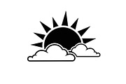 Sun Behind Clouds Silhouette Bundle, an Illustration by Gaye Art (Thumbnail 11 of 31)