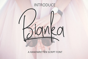 Bianka - Handwritten Font