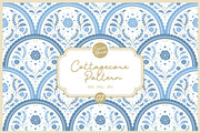 Cottagecore Pattern 7 Blue Floral, a Pattern Graphic by Euonia Meraki (Thumbnail 1 of 13)