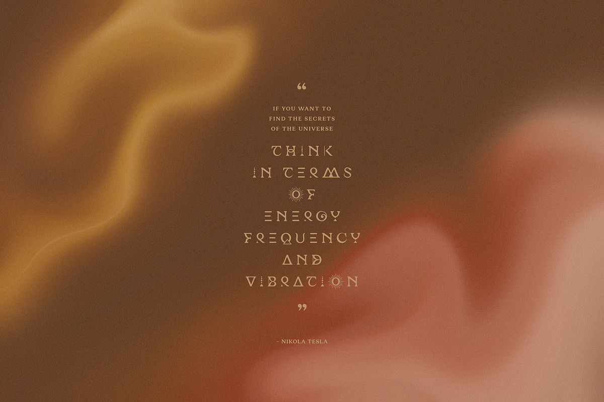 Soul Speak - cosmic symbols serif, a Serif Font by Minna Kaario (Photo 11 of 13)