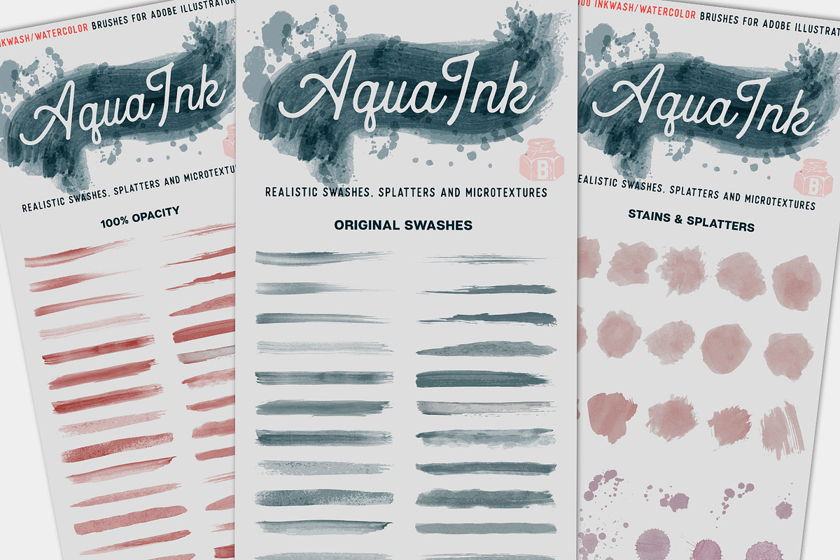 100 Watercolor/Inkwash Brushes, a Brush Add-On by Brigantine Designs (Photo 5 of 5)