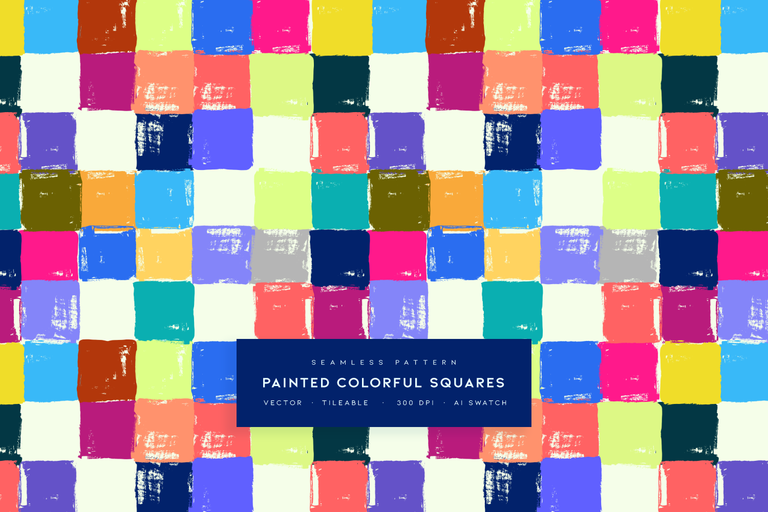 Painted Colorful Squares | Vector, a Texture Graphic by MalyskaStudio