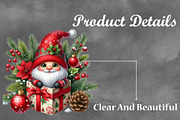 Christmas Gnome Sublimation Clipart, a Seasonal Illustration by Craft Nest (Thumbnail 3 of 5)