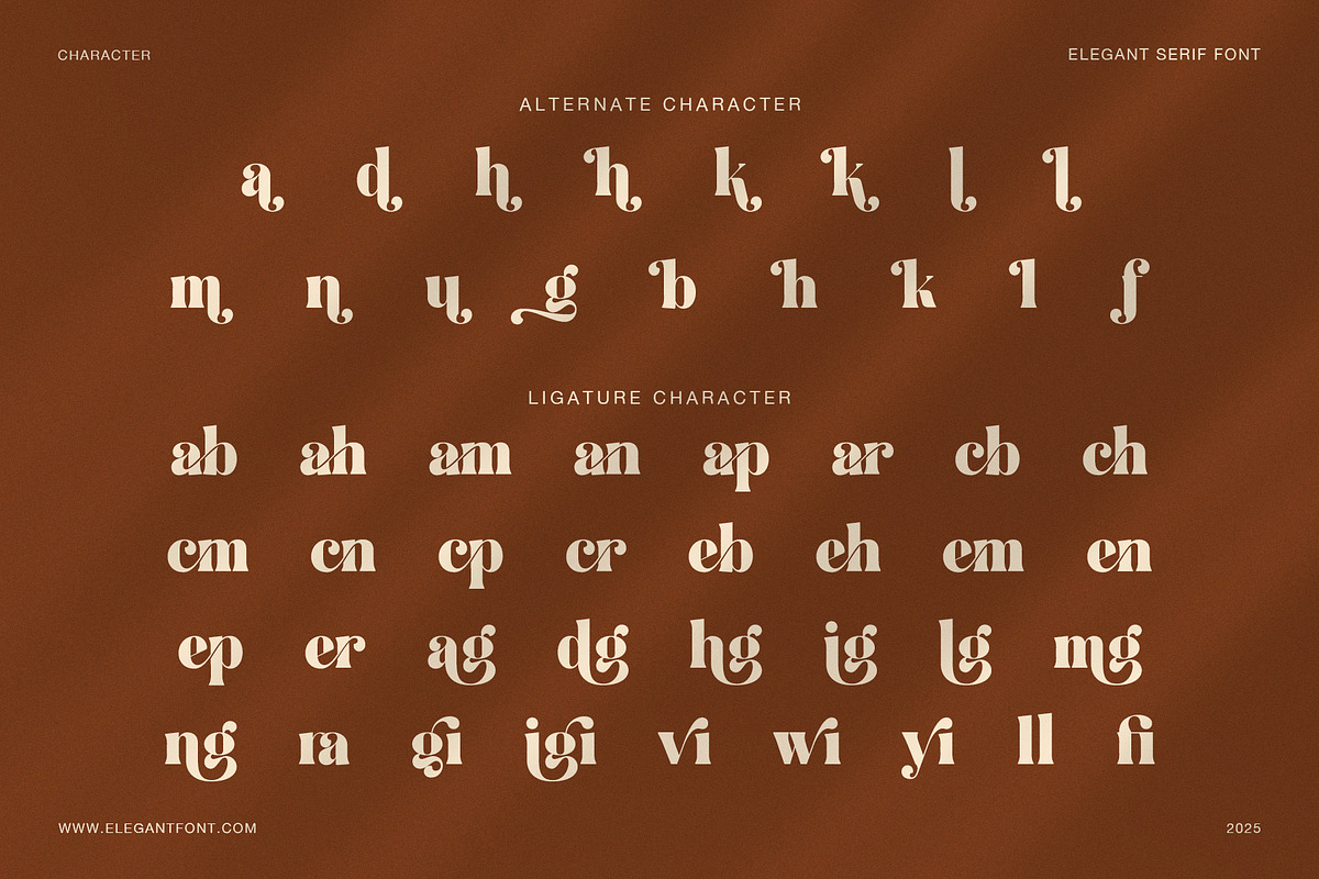 Migillay Elegant Serif Display Font, a Serif Font by Elegant Font (Photo 8 of 8)