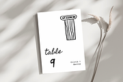 Minimalist Table Number Cards, a Card Template by RefocusMyJourney (Thumbnail 4 of 10)