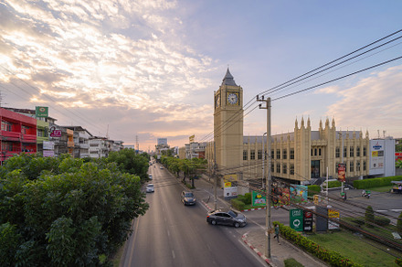 Big Ben, London Street in Bangkok City, Thailand in English conc, a Photo by Tampatra