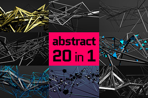 Abstract backgrounds, 3d renders