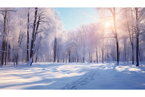 tree forest scene sunny glistening, a Nature Photo by pikepicture