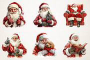 Jolly Santa PNG Clipart, an Illustration by RobertsArt (Thumbnail 6 of 7)