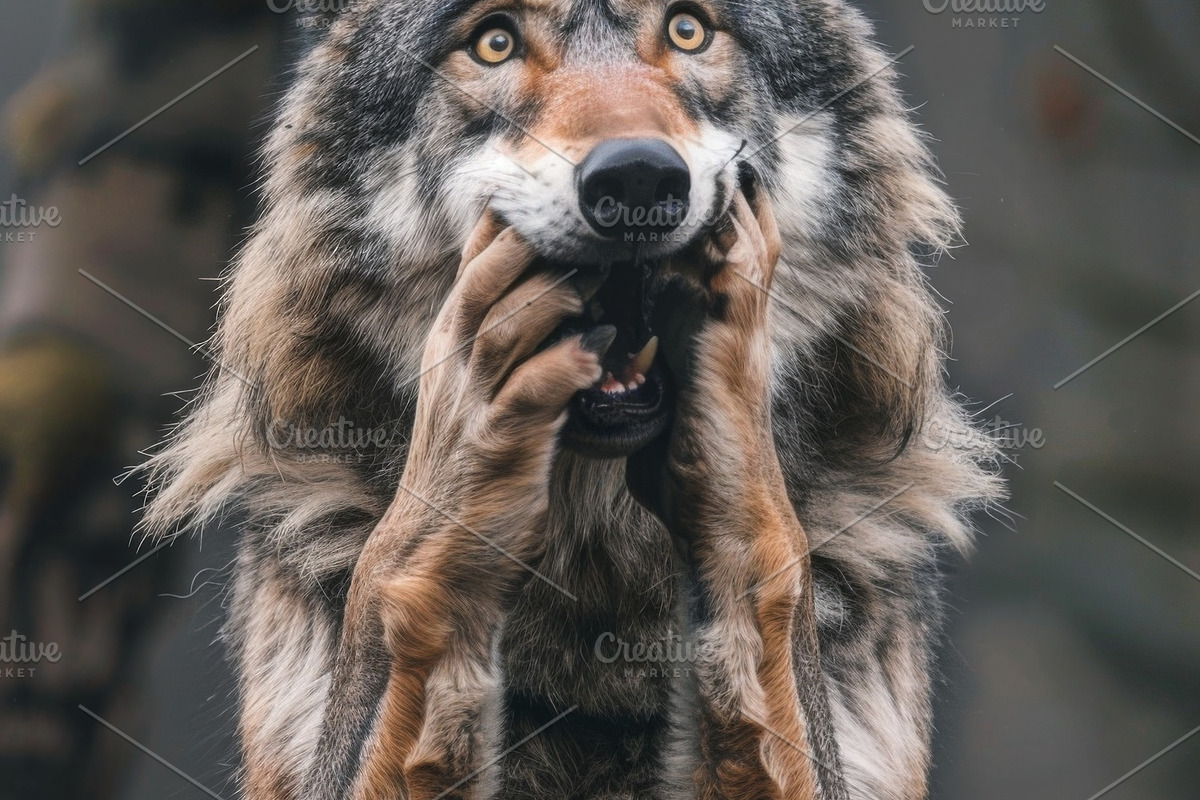236 surprised animals, an Animal Photo by Handmadefont (Photo 167 of 241)